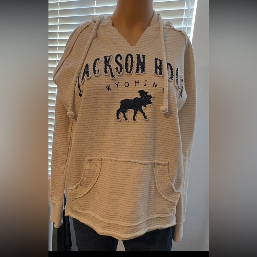 Blue 84 Cream Hoodie